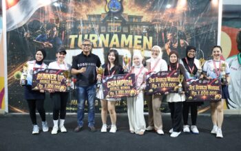 Wakili Kapolda Sulteng, Dirreskrimsus Tutup Turnamen Padel Hari Bhayangkara Ke 80 dan Serahkan Piala Juara