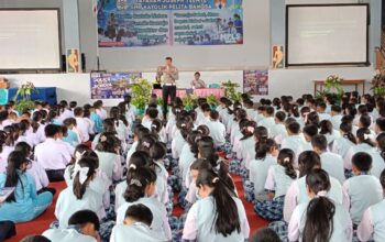 Demi Keselamatan, Pelajar SMP Katolik Pelita Bangsa Diajak Tertib Berlalu Lintas