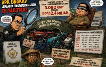 BPK Ungkap Lemahnya Pengawasan Alsintan di Sultra, Rp112,4 Miliar Bantuan Belum Dilaporkan Pemanfaatannya.