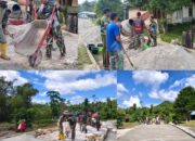 Turun Langsung ke Lapangan, Dansatgas TMMD Ke-129 Kodim 1807/Sorsel Kobarkan Semangat Gotong Royong Warga