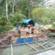 Kodim 1413/Buton Percepat Pengerjaan Fondasi Jembatan Sungai Kaweli