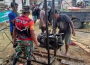 Satgas TMMD Ke-129 Kodim 1413/Buton Pacu Pengeboran Sumur Bor di Desa Mopaano, Harapan Air Bersih Kian Dekat