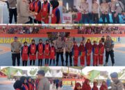 Pengamanan Berbalut Kepedulian, Polres Sinjai Beri Semangat Atlet Muda di Bhayangkara Cup.