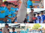 Di Balik Pengamanan Bhayangkara Cup, Polres Sinjai Tebar Kepedulian kepada Generasi Muda.