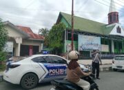Melalui Minggu Kasih, Satlantas Polresta Banggai Gatur Lalin di Gereja-gereja Kota Luwuk