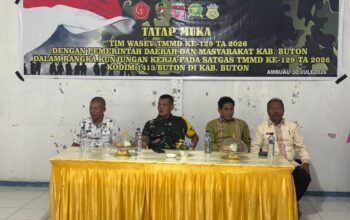 Tim Wasev TMMD Ke-129 Tinjau Langsung Progres Pelaksanaan Program TMMD Kodim 1413/Buton
