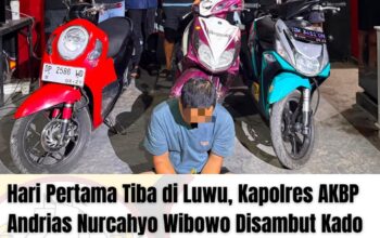Hari Pertama Tiba di Luwu, Kapolres AKBP Andrias Nurcahyo Wibowo Disambut Kado Pengungkapan Kasus Curanmor