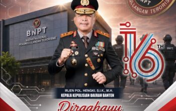 Polda Banten Ucapkan Dirgahayu ke-16 BNPT, Perkuat Sinergi Cegah Terorisme