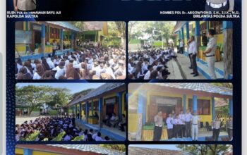 Tanamkan Budaya Tertib Berlalu Lintas Sejak Dini, Ditlantas Polda Sultra Edukasi Ratusan Siswa SMP Negeri 14 Kendari Lewat Program Police Goes to School