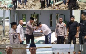 Wujud Kepedulian, Polres Sinjai Salurkan Bantuan untuk Renovasi Mushola Nurmatahira.