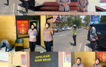 Rutin Setiap Pelaksanaan Sholat Jumat, Polwan Polres Sinjai Siaga Kawal Keamanan dan Pelayanan.