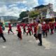 Polsek Alla Laksanakan Pengamanan Pembukaan HUT Kemerdekaan RI Ke-81 Sekaligus Pelepasan Peserta Devile Tingkat Kecamatan Alla