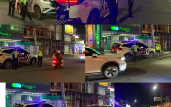 Satlantas Polres Sinjai Rutin Patroli Malam, Wujud Nyata Ciptakan Kamseltibcarlantas yang Kondusif.