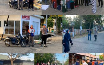Kapolres Sinjai Turunkan Personel Amankan Jalur Jalan Santai Semarak Muktamar V Wahdah Islamiyah.