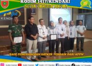 Kelola Anggaran Secara Transparan dan Akuntabel, Kodim 1417/Kendari Raih Penghargaan Satker Terbaik dari KPPN