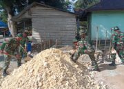 Usai Capai Kemajuan di Titik Lain, Satgas TMMD Ke-129 Kebut Pembangunan MCK di Desa Mopaano