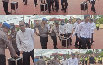 Sentuhan Humanis Polres Sinjai, Tradisi Kotak Amal Usai Apel Bantu Warga yang Membutuhkan.