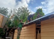 Atap Harapan Mulai Berdiri, Satgas TMMD Ke-129 Kodim 1413/Buton Percepat Rehabilitasi RTLH