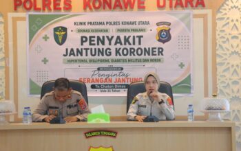 Sidokkes Polres Konawe Utara Gelar Edukasi Penyakit Jantung Koroner, Tingkatkan Kesadaran Personel akan Pentingnya Hidup Sehat