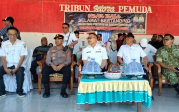 Kapolsek Pagimana Hadiri Penutupan Turnamen Sepakbola Berani Juara, Berlangsung Lancar dan Kondusif