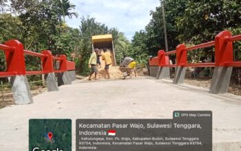 Jembatan Beton Wasaga Terus Berkembang, Kodim 1413/Buton Percepat Penataan Akses