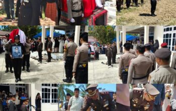 Polres Sinjai Gelar Upacara Kedinasan Pemakaman Kombes Pol (Purn) H. Manchu A. Baso.