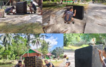 Prasasti TMMD Ke-129 Rampung Dibangun, Menjadi Simbol Pengabdian TNI dan Kenangan Abadi untuk Kampung Sesor