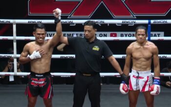 Guncang Arena Bekasi, Praka Marinir Erwin Simangunsong Tumbangkan Lawan di Kickstriking ZXZ Prodigy