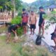 TMMD Ke-129 Kodim 1807/Sorsel, TNI dan Warga Tanam Pohon Bersama untuk Hijaukan Kampung Sesor