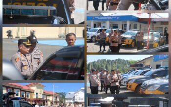 Pastikan Kesiapan Operasional, Kapolres Toraja Utara Cek Langsung Kelayakan Kendaraan Dinas