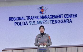 Pantau Arus Lalu Lintas Secara Real Time, Ditlantas Polda Sultra Hadirkan Traffic Update Bersama RRI Kendari