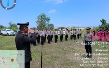 Polres Bulukumba Gelar Upacara Pemakaman Secara Dinas untuk Almarhum Aiptu Aspar