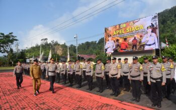 Polres Morowali Utara Gelar Apel Siaga Karhutlah