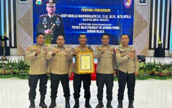 Polres Wajo Raih Predikat Pelayanan Prima (A), Bukti Komitmen Hadirkan Pelayanan Terbaik