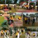 Sambut HUT ke-81 RI, Polres Sinjai Bersama TNI Bersihkan Taman Makam Pahlawan.