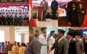 Kapolda Hadiri Pengukuhan Paskibraka Tingkat Provinsi Papua Barat Daya