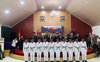 Kapolres Enrekang Hadiri Pengukuhan Paskibraka Kabupaten Enrekang