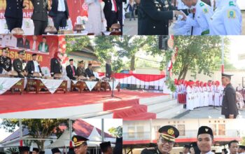Kapolres Sinjai Hadiri Pengukuhan Paskibraka Tingkat Kabupaten Sinjai.