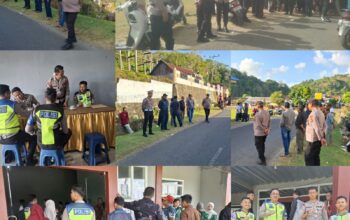 Polres Sinjai Amankan Tahapan Pemungutan Suara Pilkades PAW di Empat Desa Kecamatan Tellulimpoe.