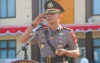 Bacakan Proklamasi Polisi pada Upacara Hari Juang Polri, Kapolres Sigi Teguhkan Komitmen Pengabdian