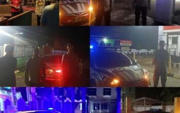 Polres Sinjai dan Polsek Jajaran Gencarkan Patroli Malam, Persempit Ruang Gerak Pelaku Kejahatan.