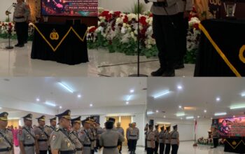 Kapolda Papua Barat Daya Pimpin Sertijab, Sejumlah PJU dan Lima Kapolres Berganti