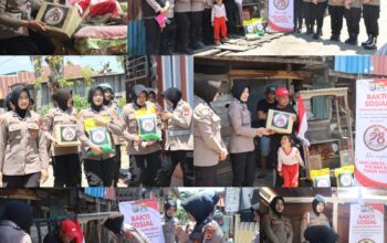 Sambut HUT Polwan ke-78, Polwan Polres Sinjai Sambangi Warga Prasejahtera Berikan Bantuan.