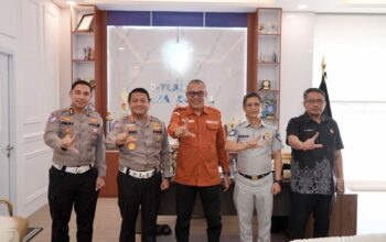 Dirlantas Polda Sultra Terima Audiensi Bapenda dan Jasa Raharja, Perkuat Sinergi Pelayanan Lalu Lintas