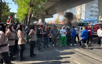Aksi Kegiatan Menyampaikan Pendapat di Makassar Berjalan Aman, Tertib dan Kondusif, Polda Sulsel Kedepankan Pengamanan Humanis