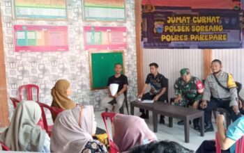 Polsek Soreang Parepare Gelar Jumat Curhat, Warga Lakessi Soroti Remaja Nongkrong hingga Lem dan Miras