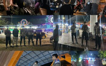 Cegah Gangguan Kamtibmas, Pamapta Polres Sinjai Pimpin Patroli Malam.