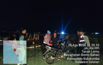 Polsek Bonto Bahari Gelar Cipkon di Kawasan Wisata Bira, Cegah Gangguan Kamtibmas