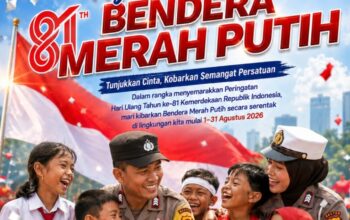 Polda Banten Ajak Masyarakat Kibarkan Bendera Merah Putih, Semarakkan HUT ke-81 Kemerdekaan Republik Indonesia