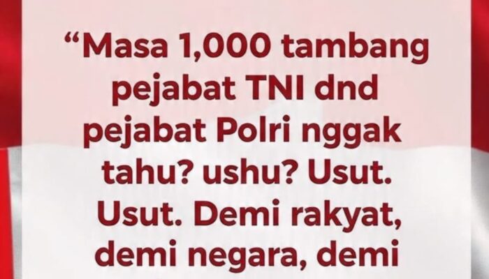 President RI Prawowo Subianto Perintahkan Usut 1000 Tambang Ilegal  Babel, Singgung Kinerja TNI – POLRI